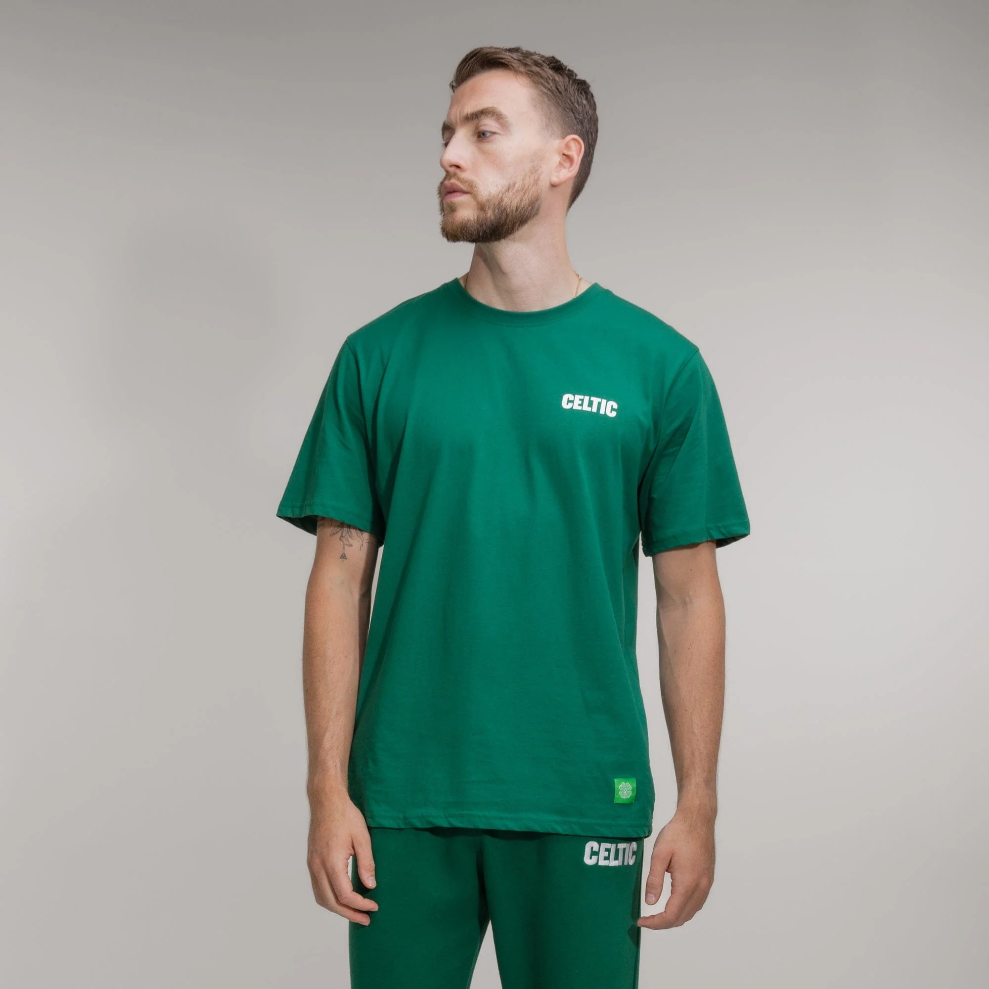 Celtic Back Text Green T-Shirt