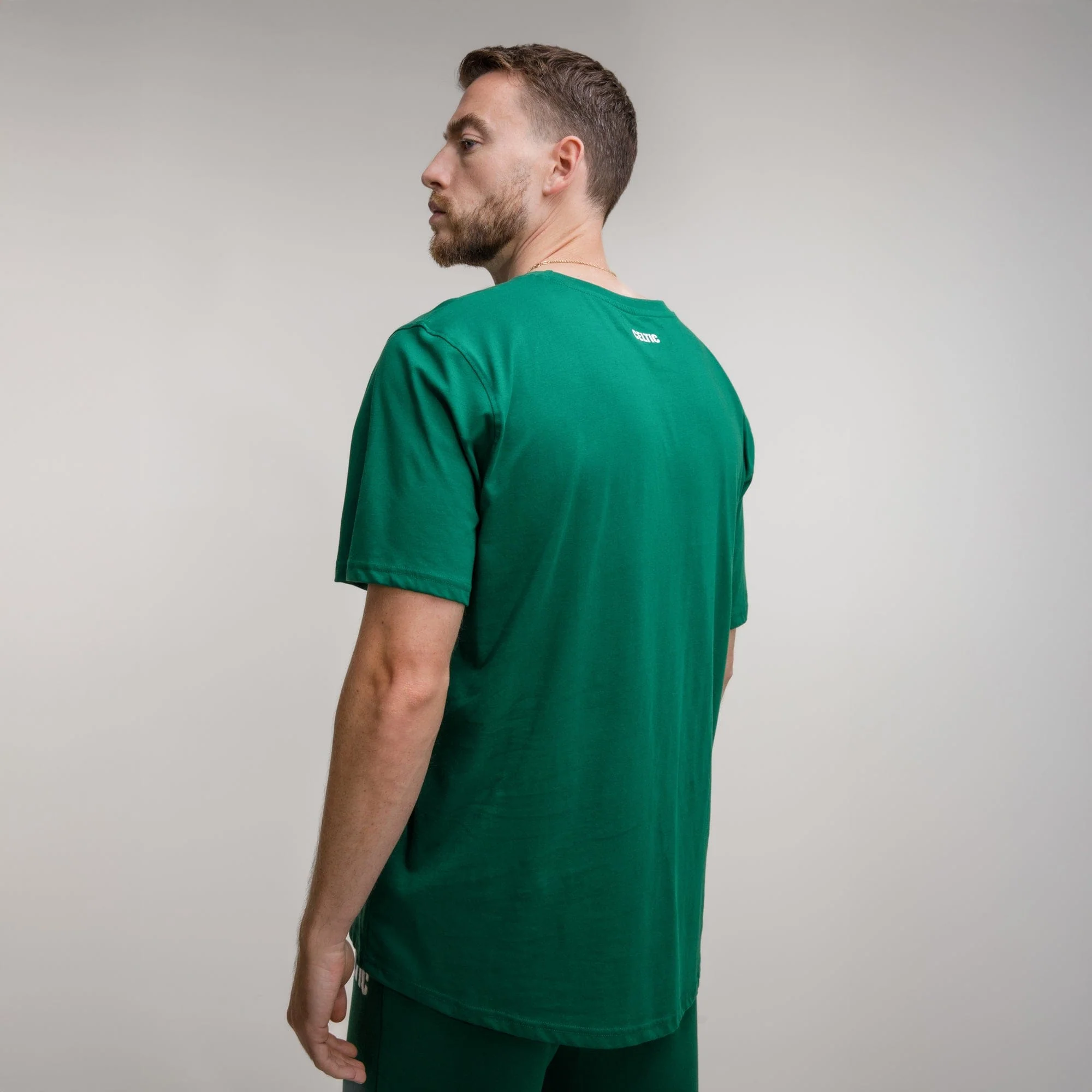 Celtic Green Front Text T-Shirt - Image 3