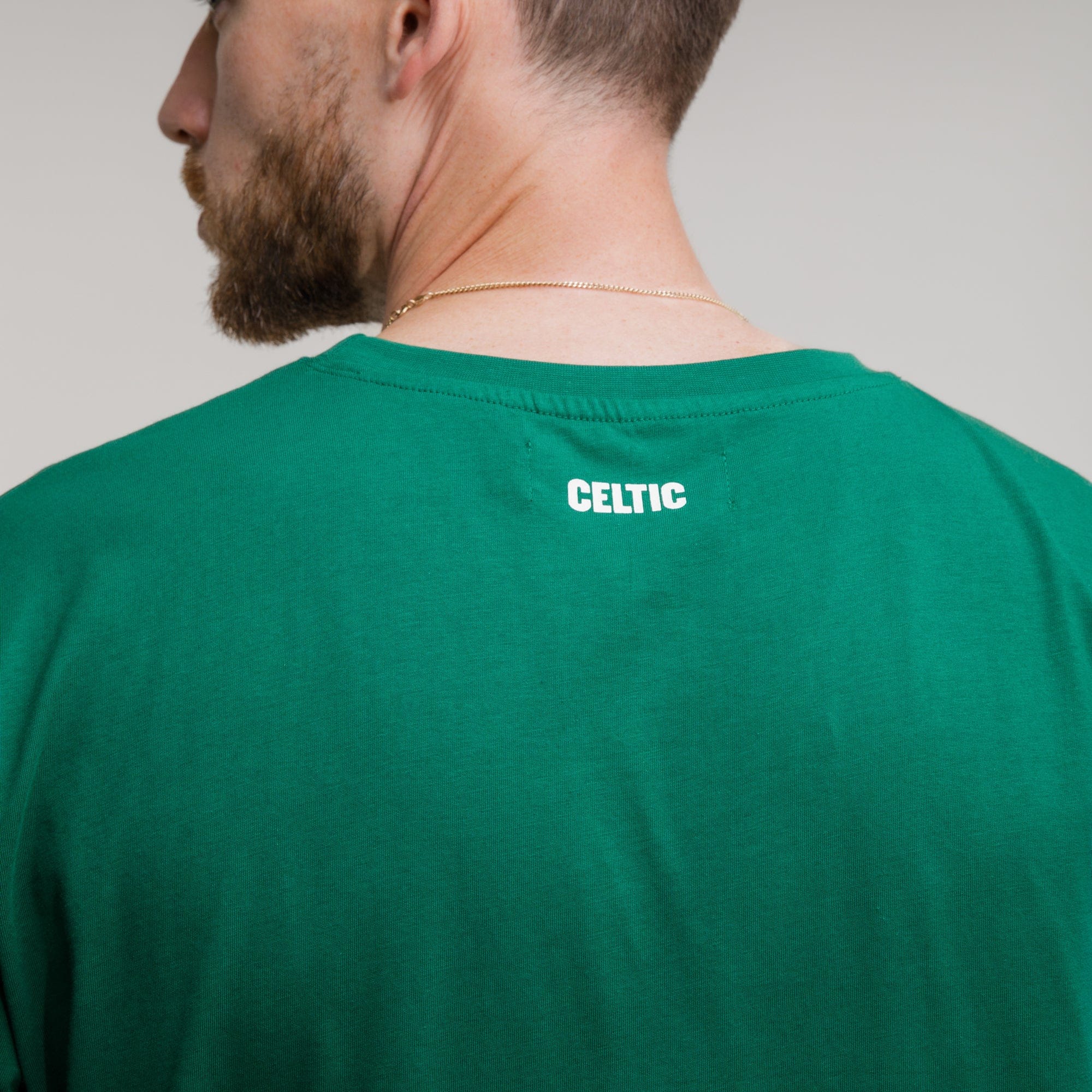 Celtic Green Front Text T-Shirt - Image 4