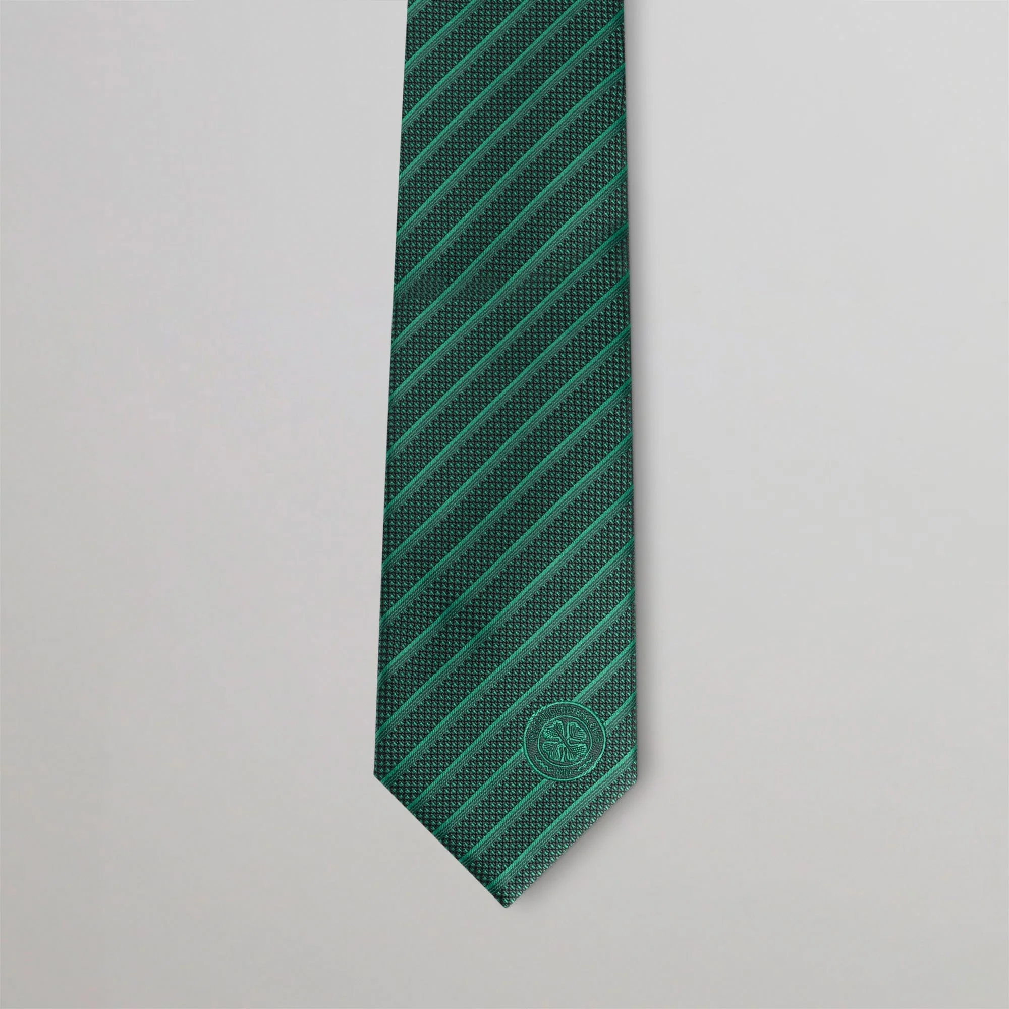 Celtic Green Stripe Tie - Image 3