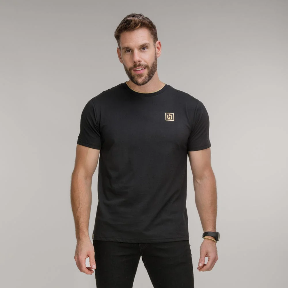 Celtic Henrik Larsson Black T-Shirt