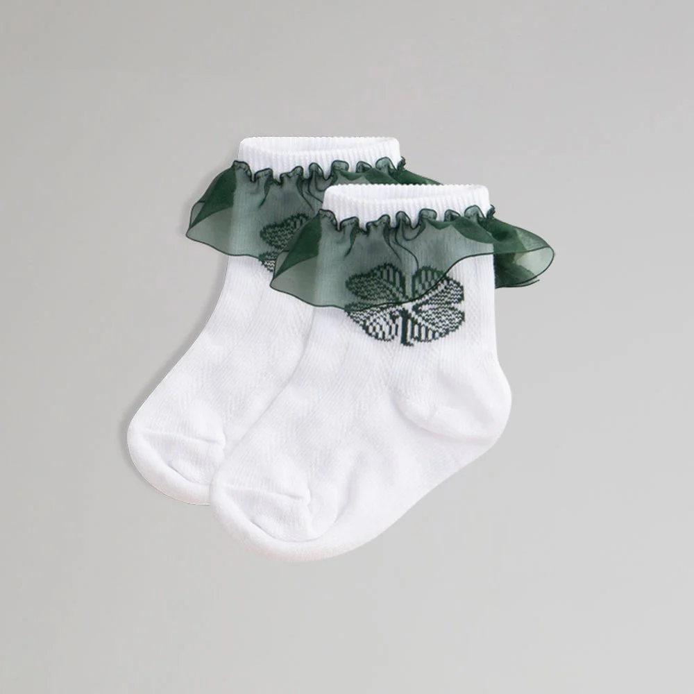 Celtic Junior 2 Pack Frilly Socks - Image 3