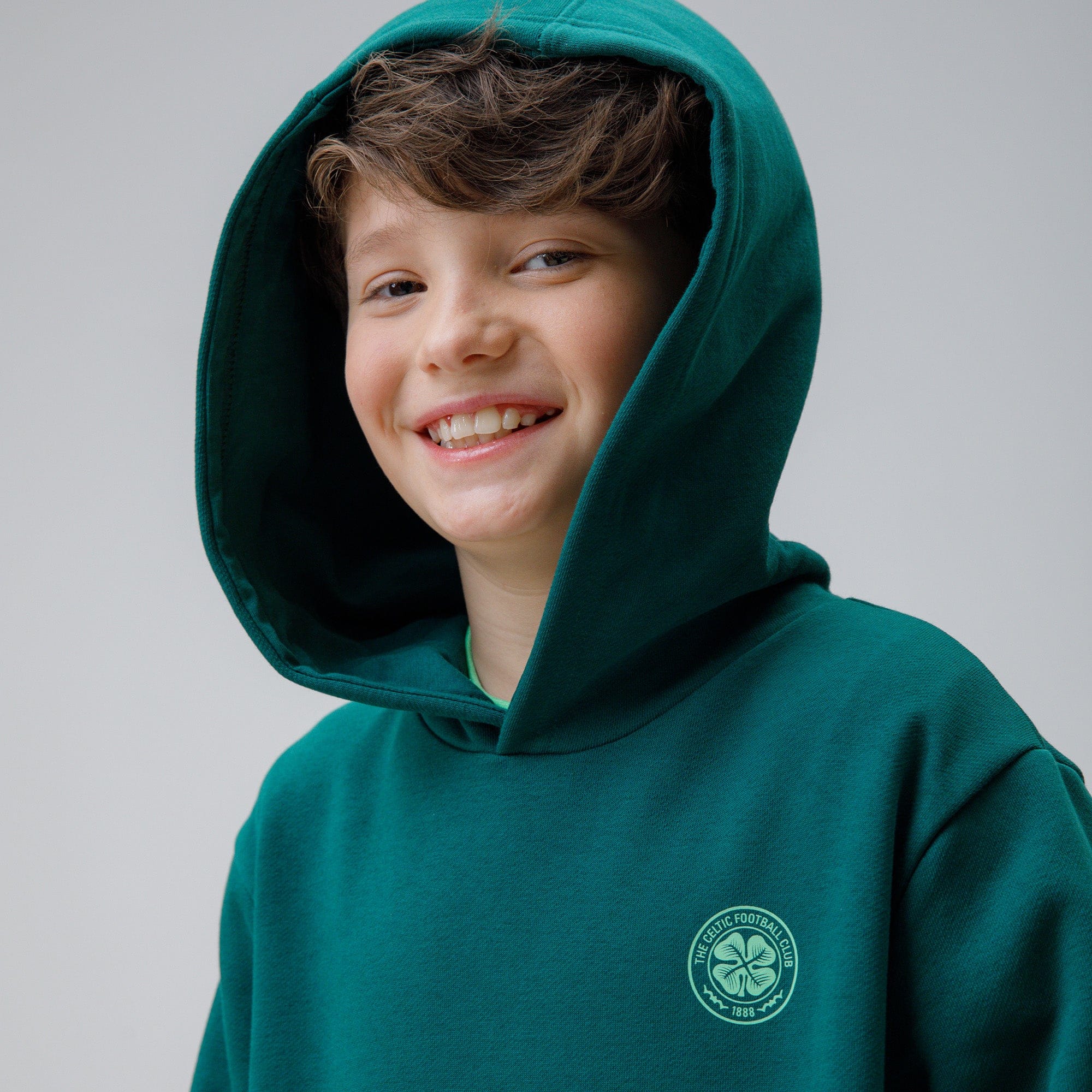 Celtic Junior Back Print Dark Green Hoodie - Image 4