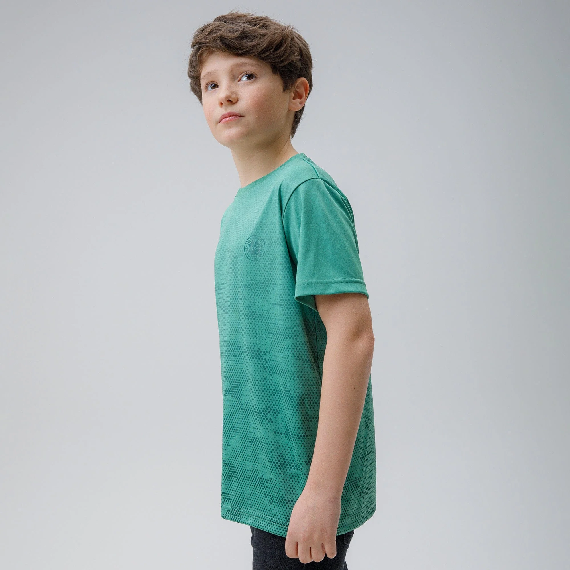 Celtic Junior Camo Dot Print Green T-Shirt - Image 2