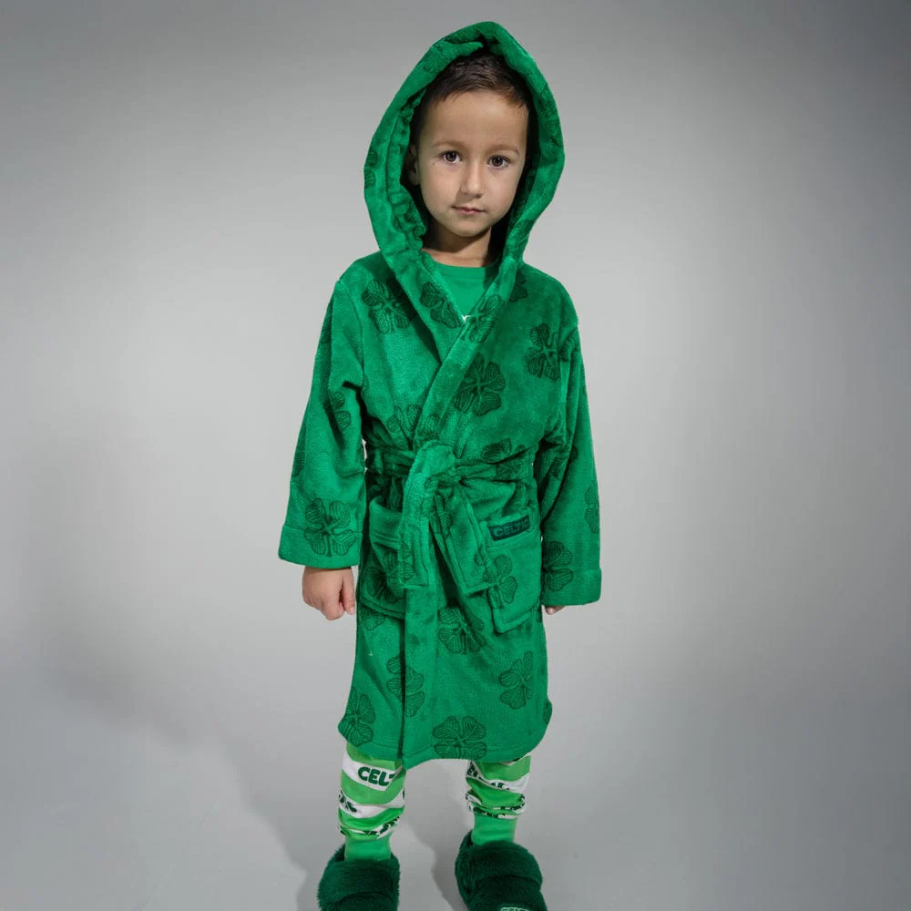 Celtic Junior Clover Print Robe - Image 2