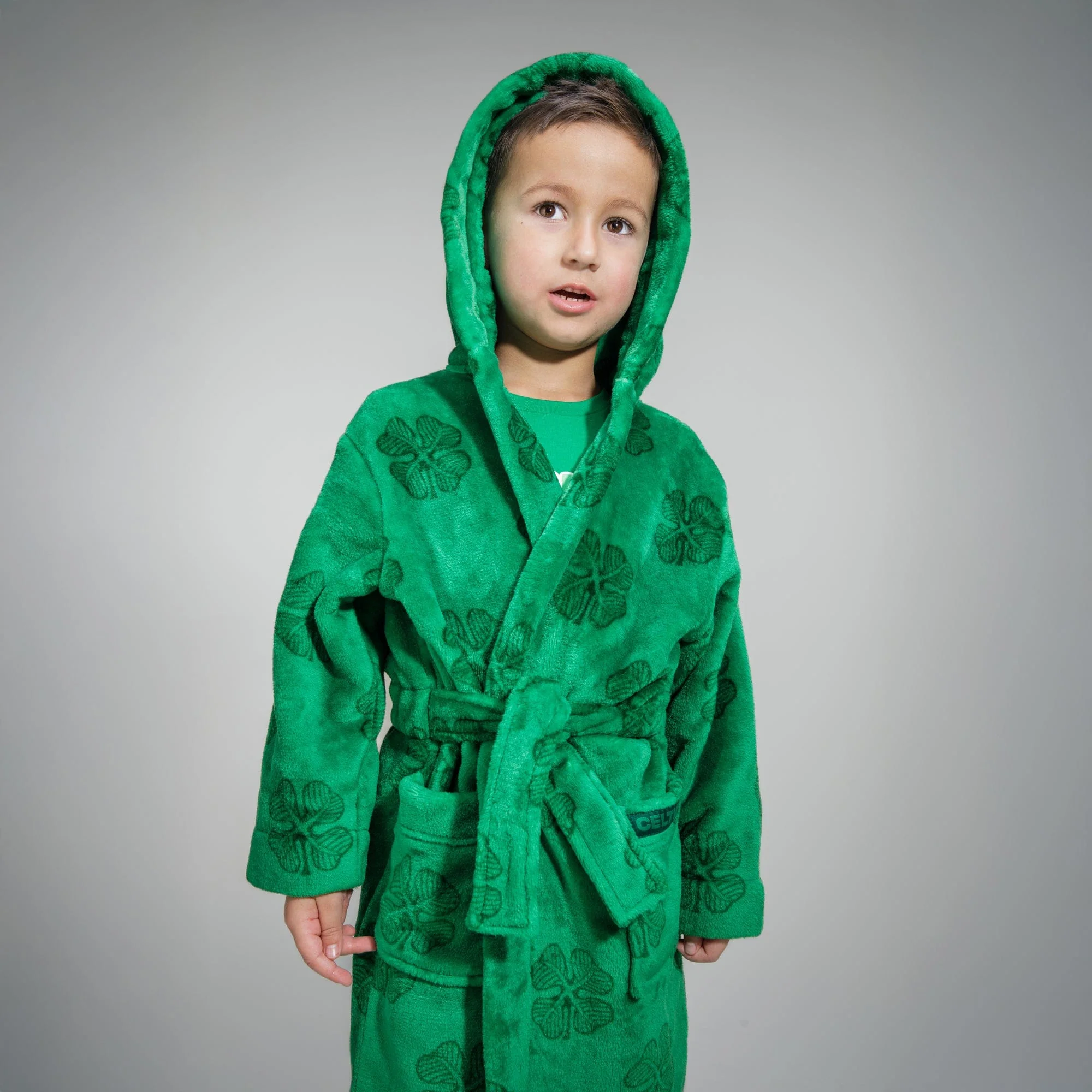 Celtic Junior Clover Print Robe - Image 4