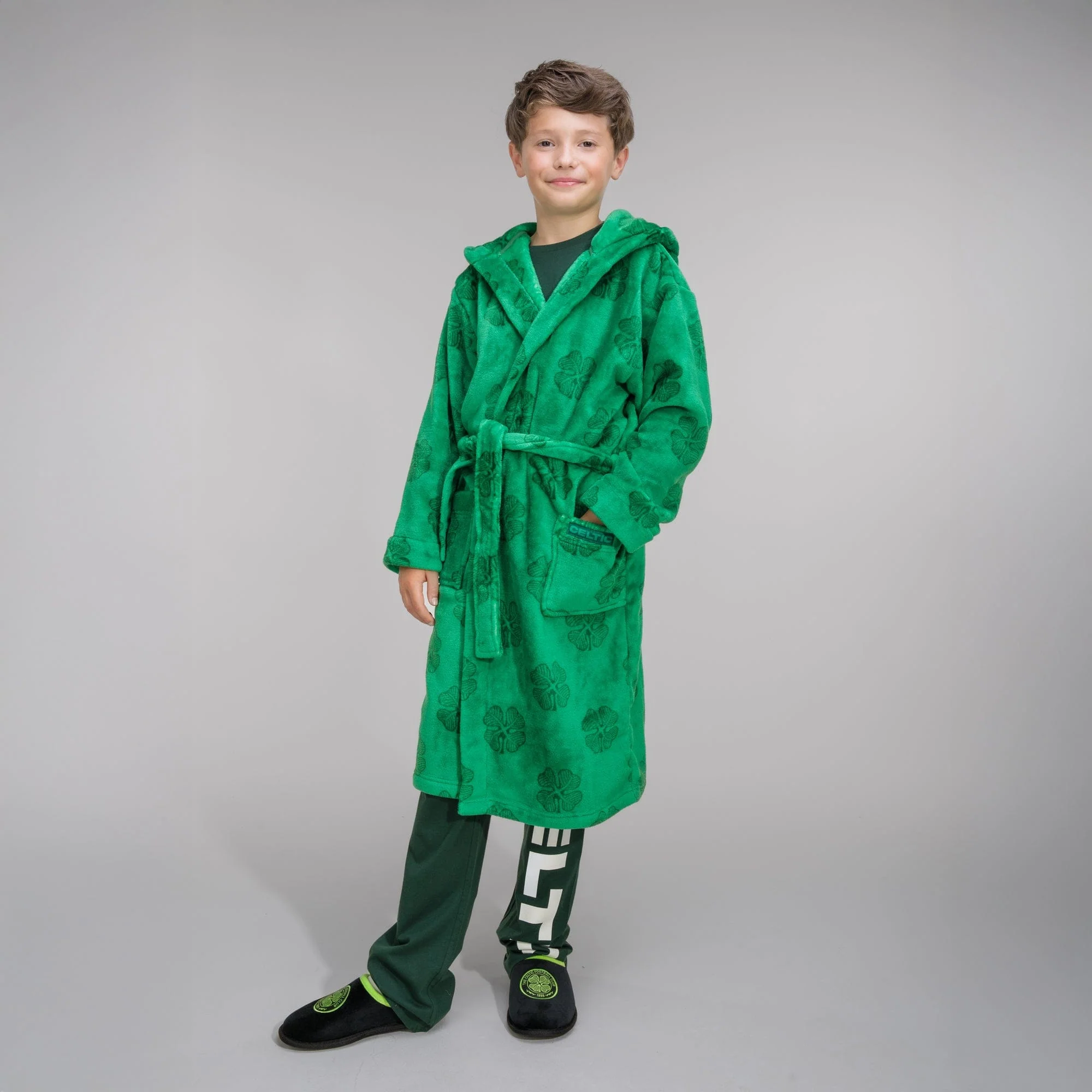 Celtic Junior Clover Print Robe - Image 7