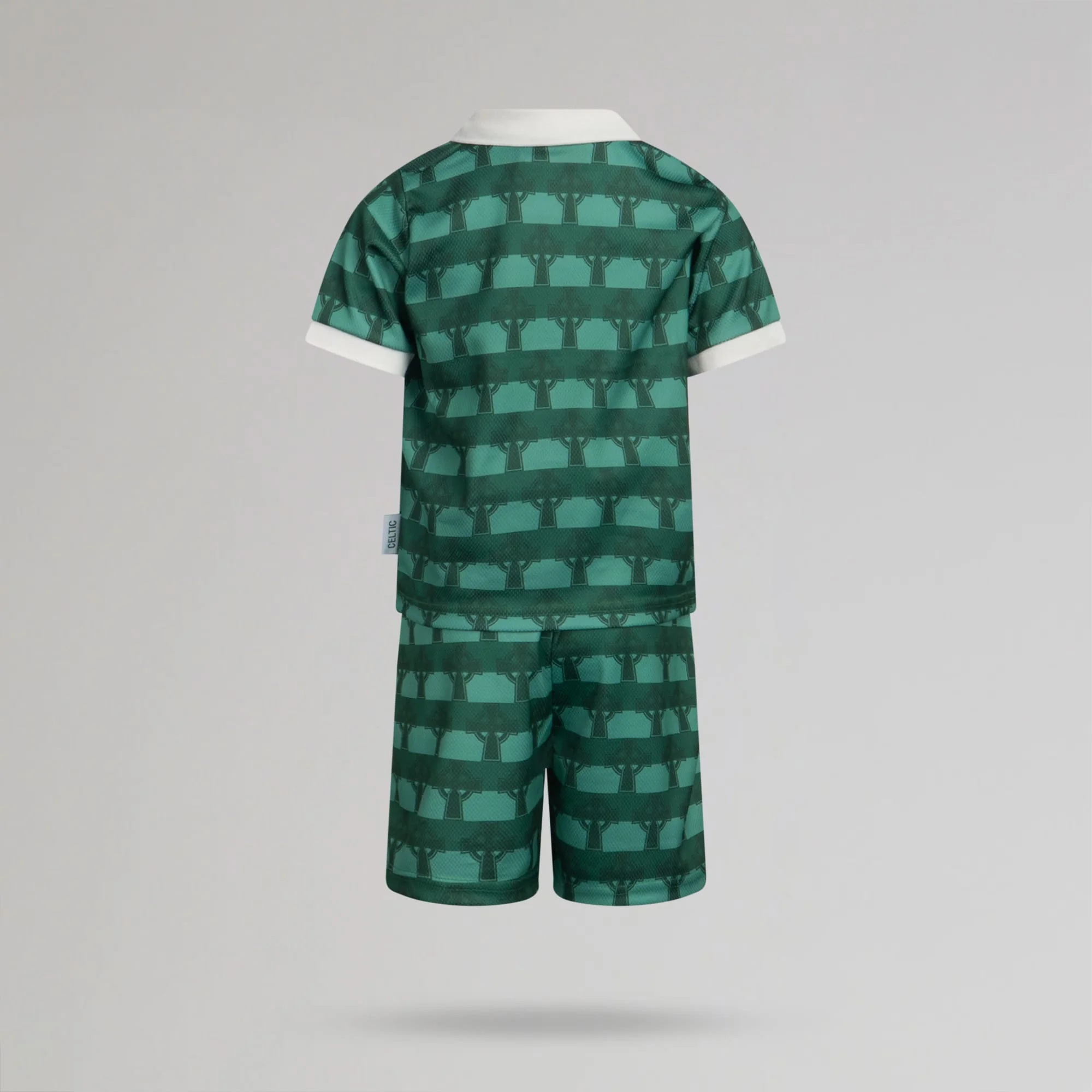 Celtic Junior Cross Print Green Jersey - Image 6