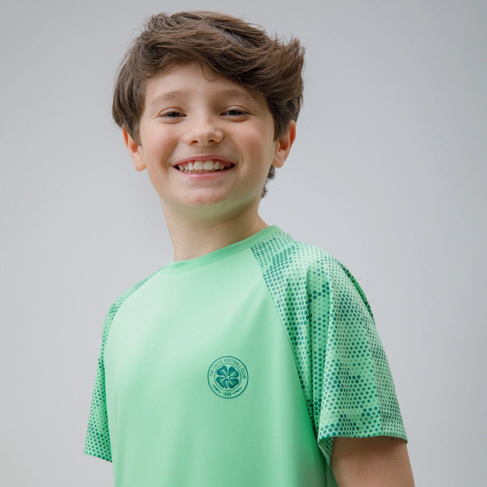 Celtic Junior Dot Print Green T-Shirt - Image 4
