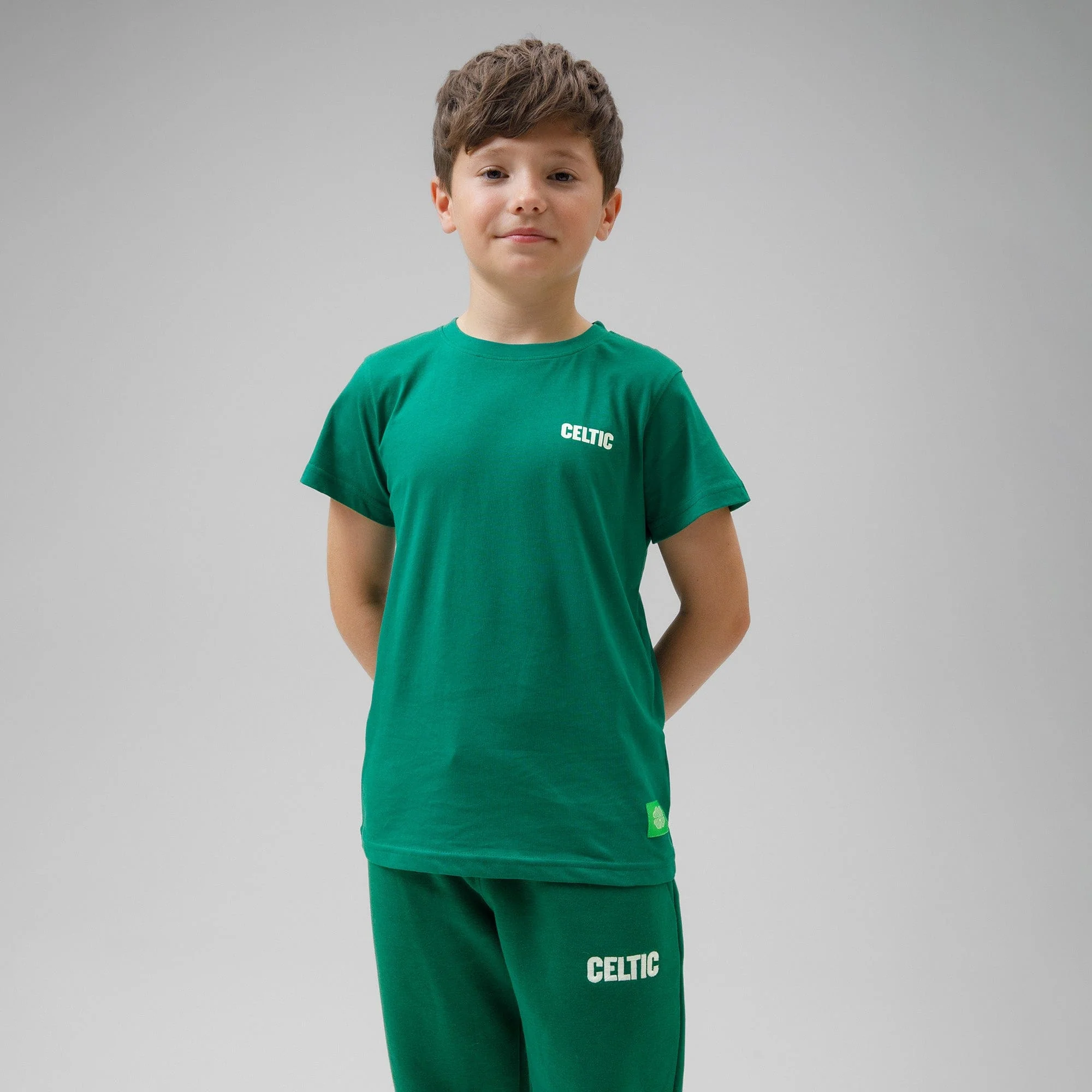 Celtic Junior Green Back Text T-Shirt