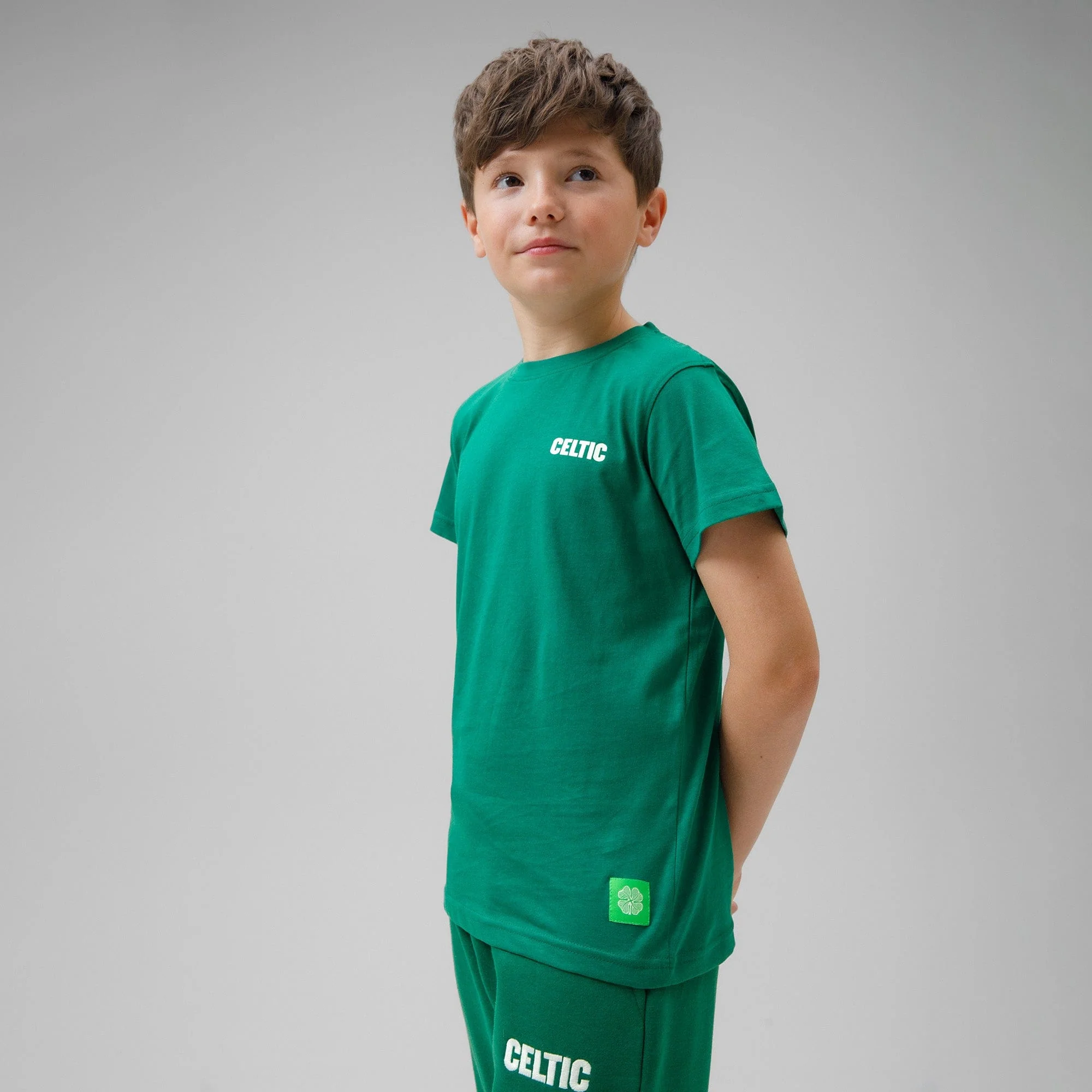 Celtic Junior Green Back Text T-Shirt - Image 4
