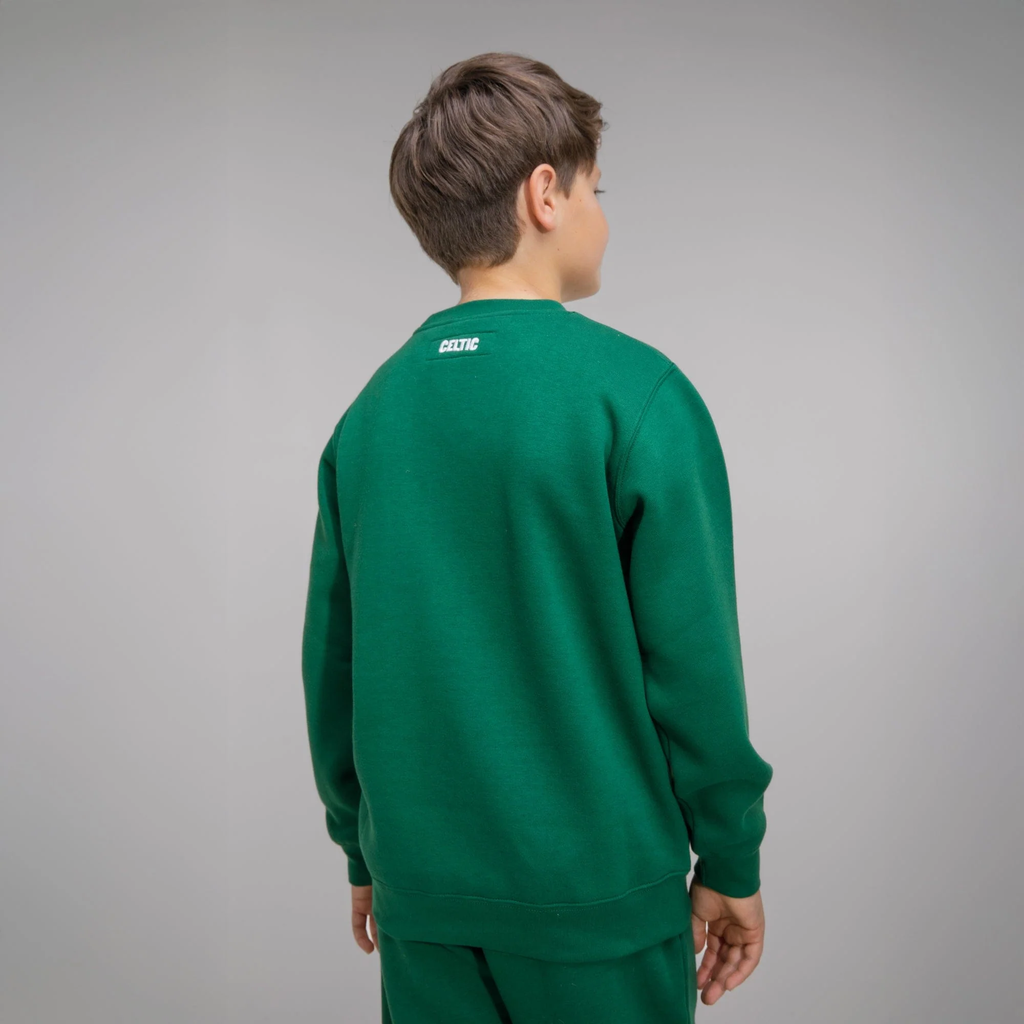 Celtic Junior Green Text Crewneck Sweatshirt - Image 3