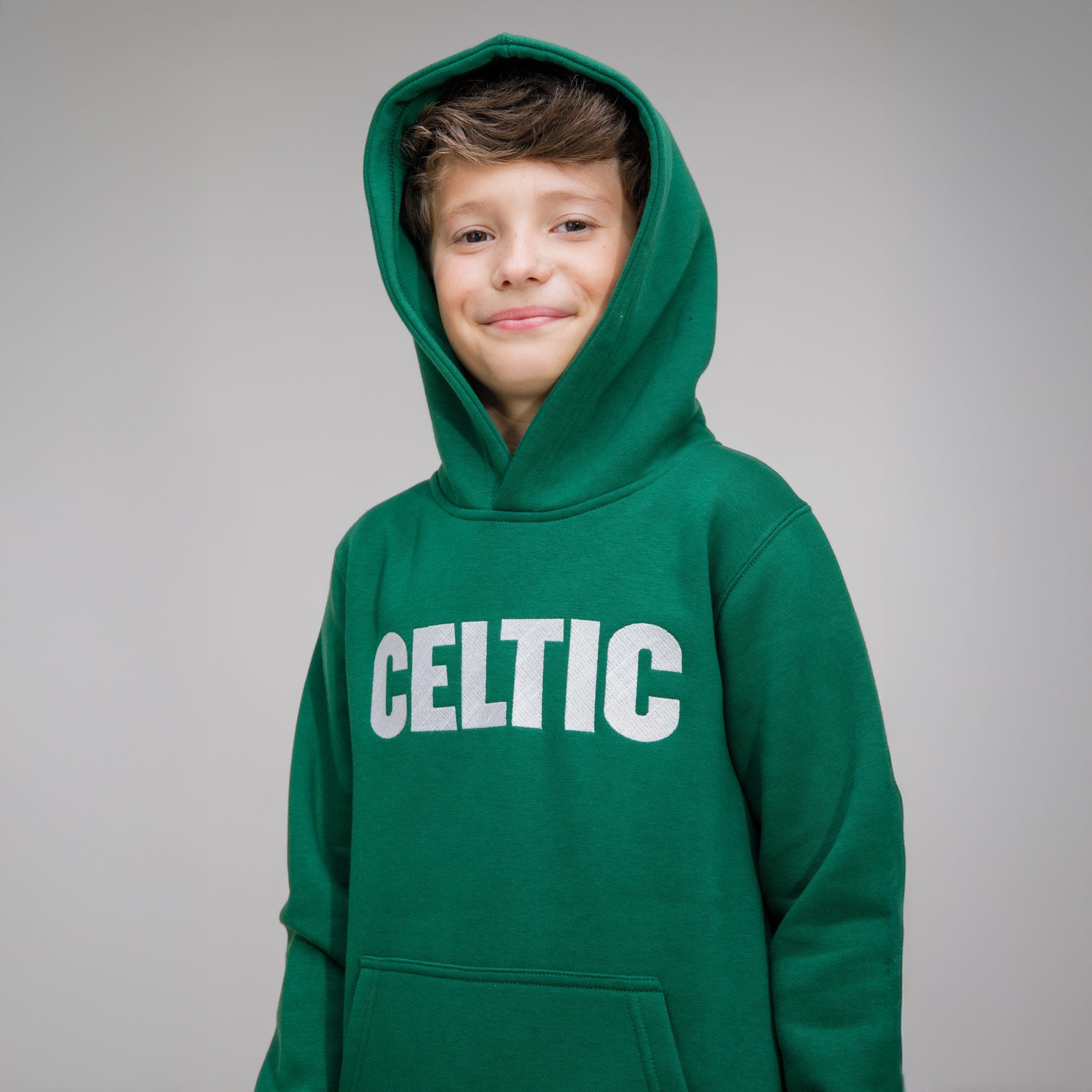 Celtic Junior Green Text Hoodie - Image 4