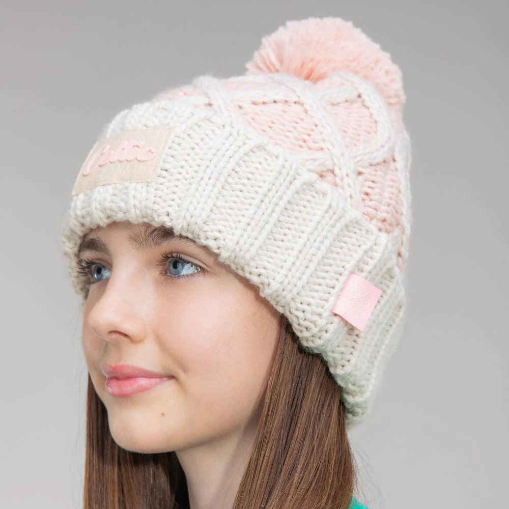 Celtic Junior Pink Pom Beanie - Image 2