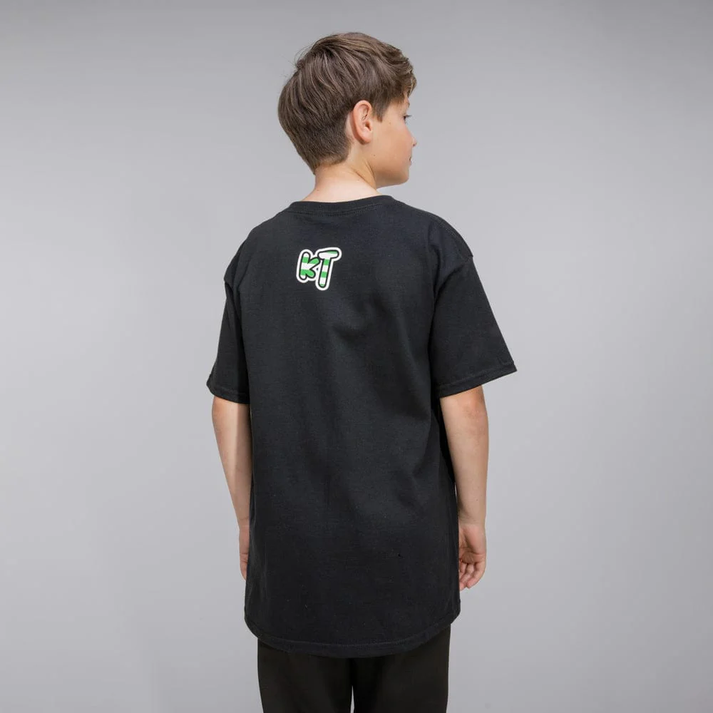 Celtic Junior Tricolour Kieran Tierney T-Shirt - Image 3