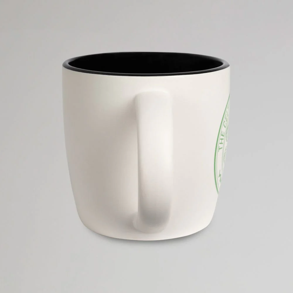 Celtic Matt White Crest Mug - Image 4