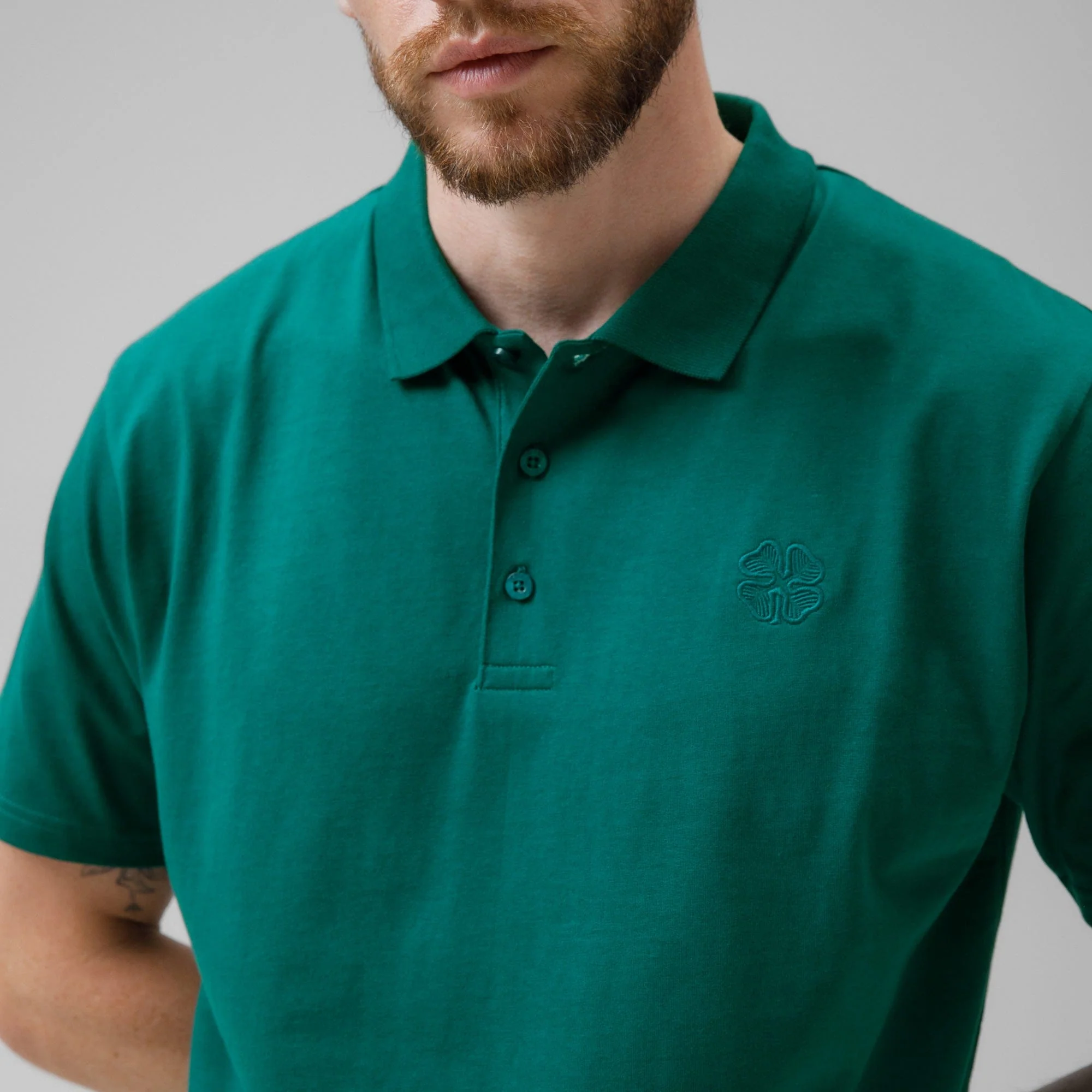 Celtic Men's Back Print Dark Green Polo Shirt - Image 3