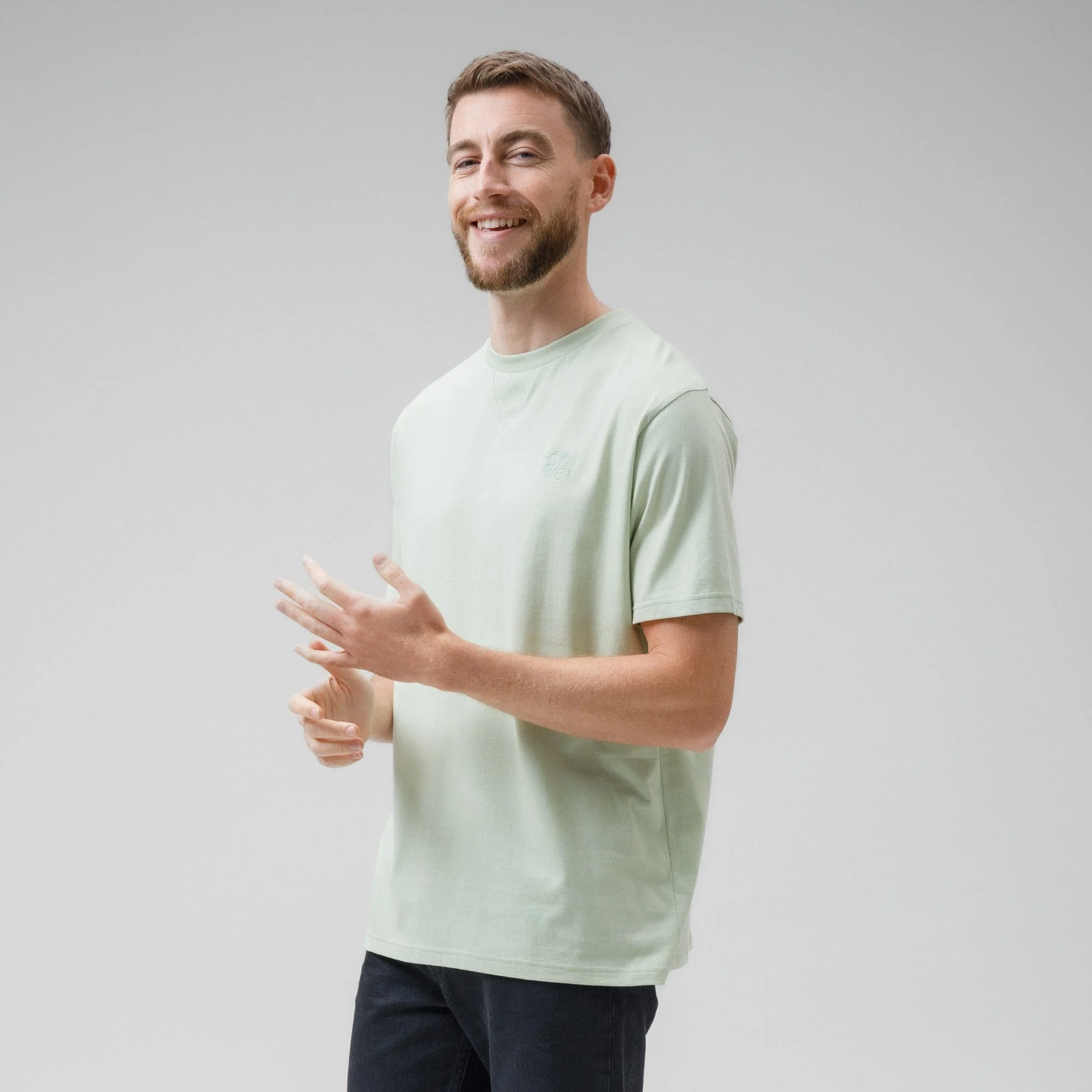 Celtic Men's Oversized Light Green T-Shirt - Image 3