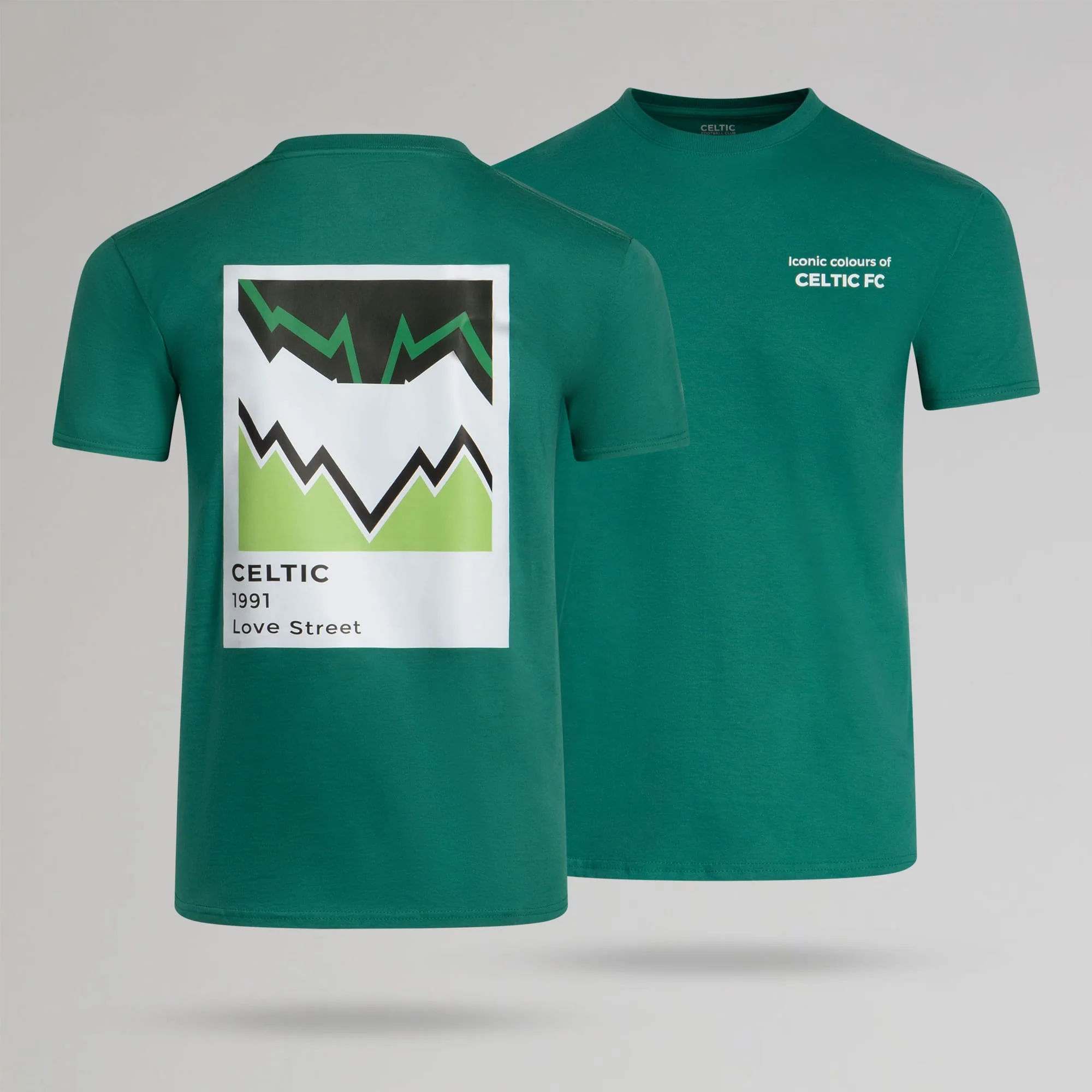 Celtic Men's Peoples 1991 Back Print Green T-Shirt