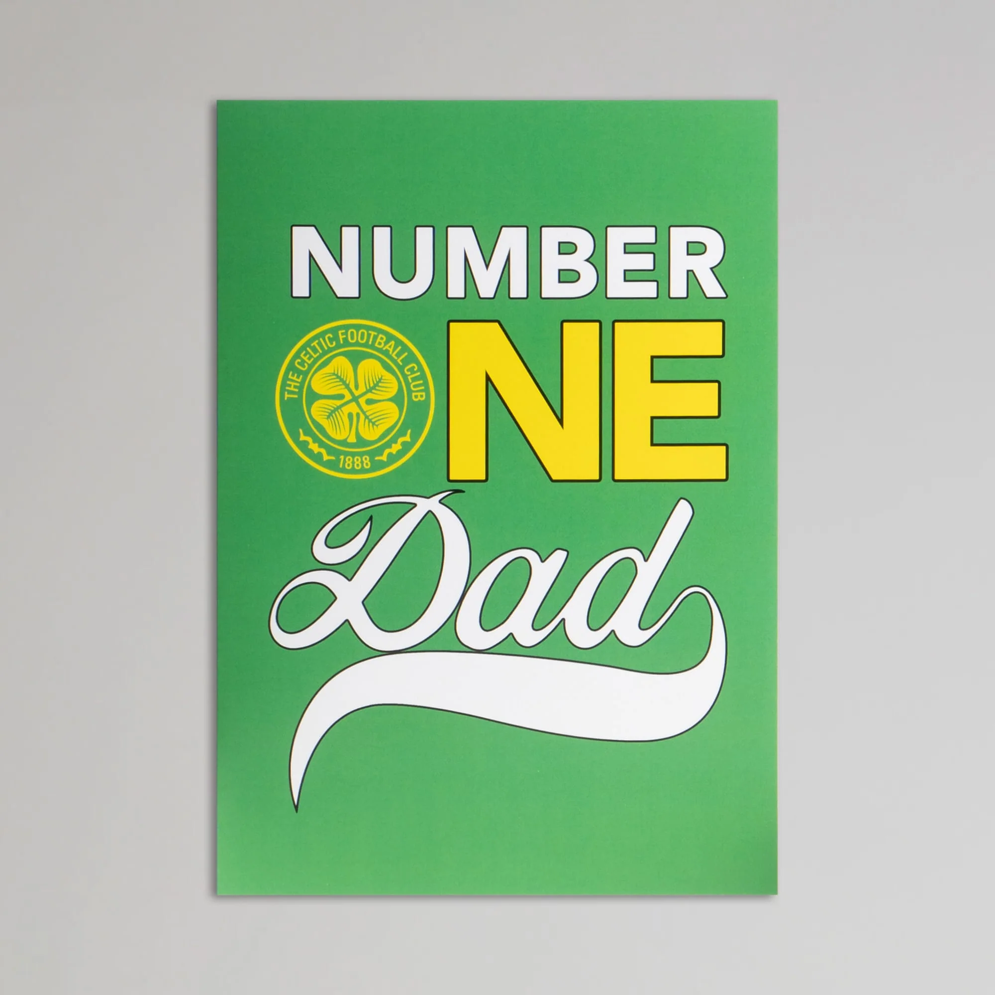 Celtic No 1 Dad Father's Day Card