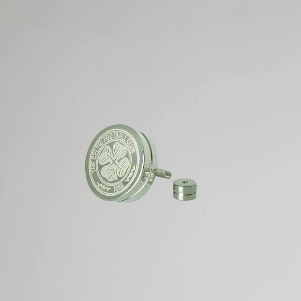 Celtic Stainless Steel Round Crest Single Stud Earring